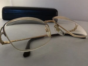 LUXOTTICA Rx Eyeglasses GoldElectro Plated Frame Size Est 65-19-130 Plumburst - Picture 1 of 7