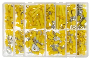 DBG 1023.DB8 Assorted YELLOW INSULATED CRIMP Terminals - Box of 260 - Picture 1 of 1