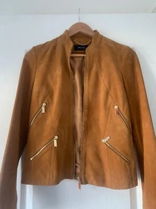 NEW NWOT Karen Millen Suede Jacket Size 10 - Picture 1 of 3