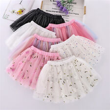 Kids Embroidery Tulle Tutu Skirt With Plaid Girls Ballet Leotard with Skirt