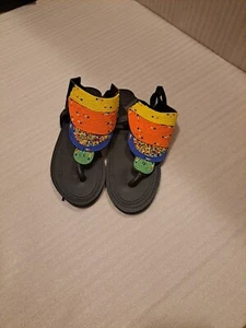 African leather Masai/Maasai Handmade beaded Sandals Sz US 7.5 multicolored 002 - Picture 1 of 3