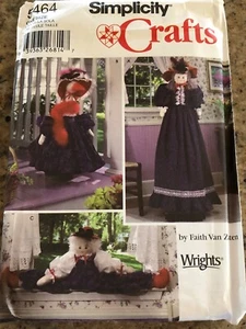 🌹 SIMPLICITY #5464 - LAWN GOOSE CLOTHING-DRAFT STOPPER-VACCUM COVER PATTERN FF - Picture 1 of 2