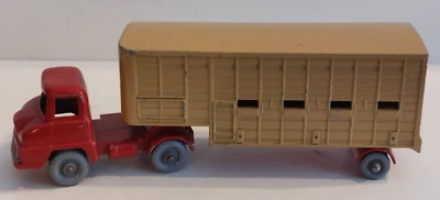 Camión de ganado Matchbox Lesney Major Pack M7 Jennings - bronceado oscuro estado V/G. Foto 1 de 4