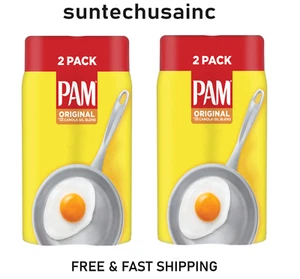 (4 Pack) PAM Original Cooking Spray, Canola Oil Nonstick Cooking & Baking Spray - Picture 1 of 1