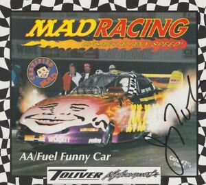 1998 Jerry Toliver signed Mad Magazine Pontiac Firebird FC NHRA Hero Card
