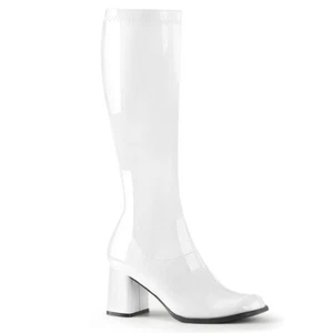 Botas elásticas GOGO-300 cómodas chice Funtasma para mujer botas lacadas blancas baratas - Imagen 1 de 1