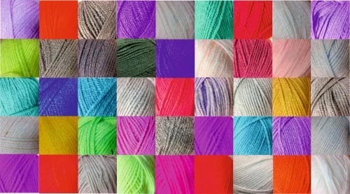 Double Knitting DK Wool Woolcraft 100% Acrylic 40 Shades - Buy 10 get 5% Off!