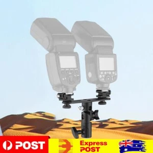 Hot Shoe Speedlight Stand with 2 Cold Shoe Mount for Canon Nikon DSLR Camera - Picture 1 of 10