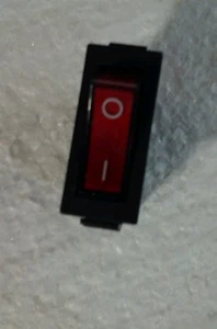 ONE (1) BN RED ROCKER SWITCH 120V 15Amp BUY ONE GET ONE FREE WHILE SUPPLIES LAST - Picture 1 of 4