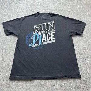 AJ Styles Shirt Men XL Black Authentic WWE Wresting Tee Run The Place Spell Out - Picture 1 of 11