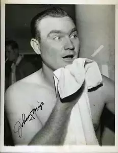 Johnny Mize 1947 Psa/dna Signed Certified 7x9 Wire Photo Authentic Autograph - Picture 1 of 1