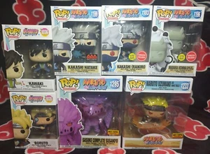 Funko Pop! Naruto Lot of 7, Kakashi, Madara, Susanoo and More... w/ 5 protectors - Picture 1 of 15