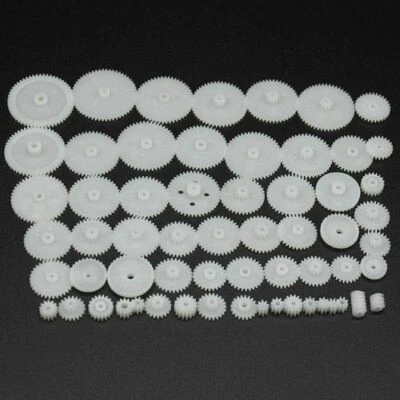 NEU 50* Zahnräder Wurm Kinder Auto Spielzeug Modelle RC Teile Reparatur Zubehör.