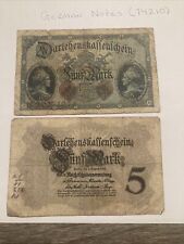 1914 German  Marks Bank Note - 2 BANKNOTES - SEE PHOTOS 