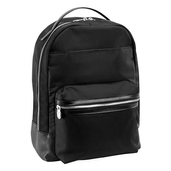 Mochila para portátil McKlein USA Parker 18555 negra bolsillo para tableta totalmente forrada  Foto 1 de 4