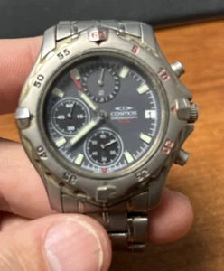 Cosmos Chronograph 10atm Stainless Steel Men’s Watch - Picture 1 of 4