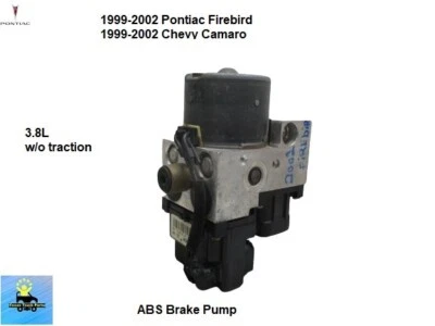 10424856 99 to 02 Pontiac Firebird Camaro ABS Brake Pump & Module 3.8L OEM - Image 1 of 4
