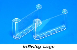 2 LEGO Transparent / Clear Windscreen 1x6x3 Windshield (39889 64453) 2 Pieces - Picture 1 of 2