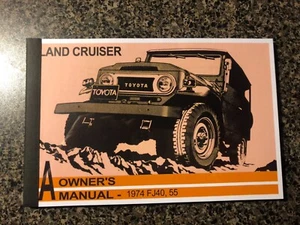 1974 Toyota Land Cruiser FJ40 FJ45 FJ55 Owner's Manual / User Guide - Bild 1 von 2