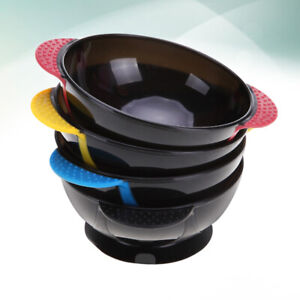 4pcs Silicone Hair Dye Bowls - Anti-slip & Suction Cup