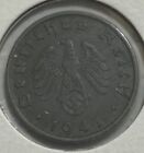 1941B Nazi Germany Ten Reichspfennig Coin Swastika