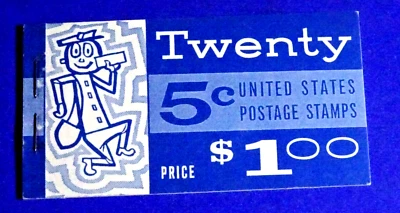 US BK115 WASHINGT0N 5 CENT $1 COMPT BOOKLET SC# 1213c (4) MNH NICE CONDITION#1 - Image 1 of 3