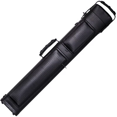 OKKO Billiard Pool Cue Hard Deluxe Case Faux Crocodile Leather Black 3x5