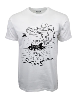 DANIEL JOHNSTON 'THERE IS HOPE' GRAPHIC WHITE T-SHIRT - Image 1 of 2