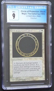 Magic the Gathering Circle of Protection Black 1993 Limited Edition Beta CGC 9 - Picture 1 of 2