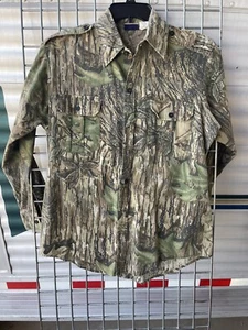 Sports Afield Vintage 90s Realtree Camoflage Hunting Button-Up Shirt Mens Large - Picture 1 of 7