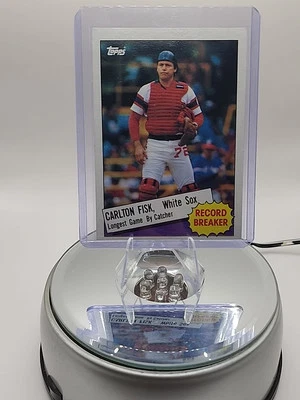 1985 Topps - Record Breaker Carlton Fisk #1 - Image 1 of 2