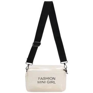 Borsa donna piccola gelatina trasparente quadrata tracolla donna 6599 - Foto 1 di 9