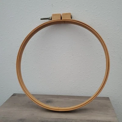 Vintage Plastic Embroidery Hoop 12” Cross Stitch Needlepoint Embroidery - Image 1 of 4