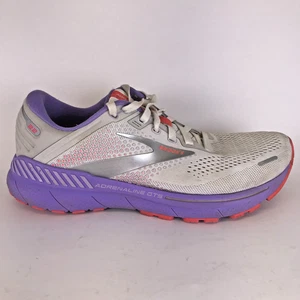Brooks Women Adrenaline GTS 22 1203531B105 White Running Shoes Sneakers Size 9 B - Picture 1 of 12