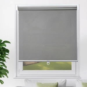 YCUHEN Cordless Roller Shades Pull Down Window Blinds Grey 36inchW X 72inchL - Picture 1 of 3