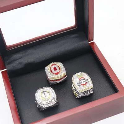 NACC Ohio State Tupelo University League Championship Ring Set de tres anillos Foto 1 de 4