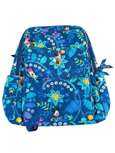 Vera Bradley Disney Parks Exclusive Mickey Minnie Dreaming Rucksack Blau Paisley - Bild 1 von 7