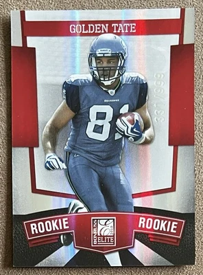 2010 Donruss Elite Rookie #156 Golden Tate /999 Seattle Seahawks Football Card - Image 1 of 3