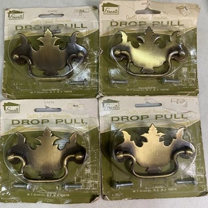 4 tiradores de cajón Chippendale de colección acabado latón antiguo centros de 3" *LEER* - Imagen 1 de 7