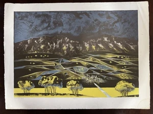 Robert Burkert "Spanish Hills" Limited Edition Lithographie 43/75 - Bild 1 von 6