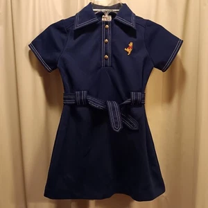 Vintage 1970's Winnie The Pooh Dress Size 10 - Picture 1 of 5