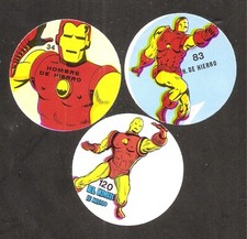 Iron Man 1983 Marvel Super Heroes Reyauca Venezuela Stickers