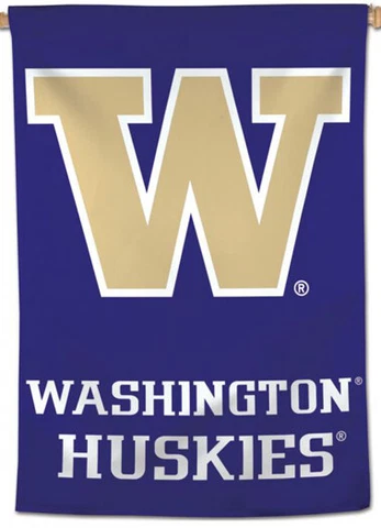 WASHINGTON HUSKIES Official NCAA Team 28x40 BANNER Flag Cover