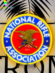 National Rifle Association Lamp Light Neon Sign 17"x17" With HD Vivid Printing - Picture 1 of 2