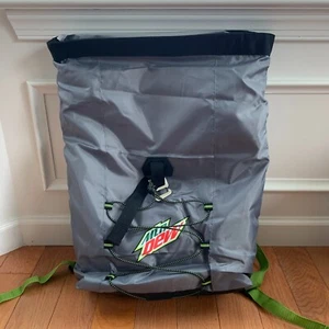 Mountain Dew Soft Sided Cooler Backpack Roll Up Top Rewards Promotion Outdoor - Picture 1 of 6