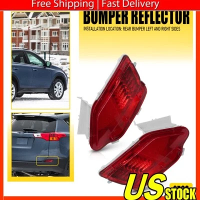 Luz reflectora de parachoques trasero lado conductor/pasajero para Toyota RAV4 2013 2014 2015 Foto 1 de 4