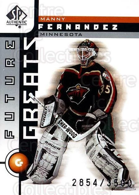 2001-02 SP Authentic #117 Manny Fernandez - Image 1 of 1