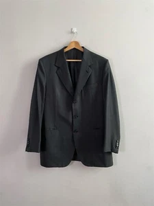 Brioni Parigi Single Breasted Wool Blazer Handmade Mens Size 52R Dark Grey - Picture 1 of 10