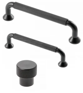 Manija de Muebles Tirador Negro Botón Cocina Cómoda Retro Maneja Estilo Vintage - Imagen 1 de 13