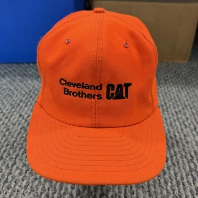 Sombrero de colección CAT Caterpillar adulto naranja Snapback años 80 Louisville gorra camionero EE. UU. Foto 1 de 4